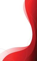 Red gradient wavy abstract lines blank wallpaper vector