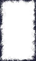 Abstract blank border background hand drawn grunge brush strokes vector