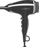 Silhouette hair dryer black color only vector