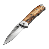 3d representación de un agudo cuchillo transparente antecedentes png