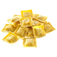 3d renderen van een ravioli pasta transparant achtergrond png