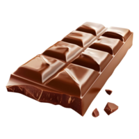 3d representación de un llanura chocolate transparente antecedentes png