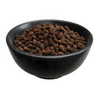 3D Rendering of a Dog Food in a Bowl Transparent Background png