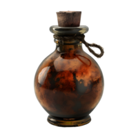 3D Rendering of a Magic Potion Bottle Transparent Background png