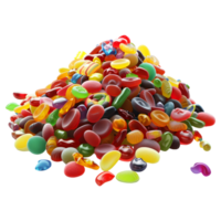 3D Rendering of a Colorful Jelly Candies Transparent Background png