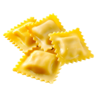 3d representación de un Ravioles pasta transparente antecedentes png