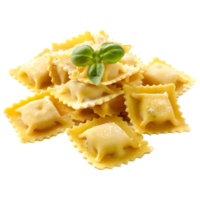 3d tolkning av en ravioli pasta transparent bakgrund png