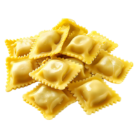 3D Rendering of a Ravioli Pasta Transparent Background png