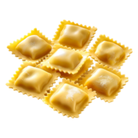 3d interpretazione di un' ravioli pasta trasparente sfondo png