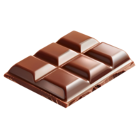 3d representación de un llanura chocolate transparente antecedentes png