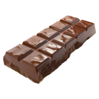 3d representación de un llanura chocolate transparente antecedentes png