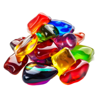 3D Rendering of a Colorful Jelly Candies Transparent Background png