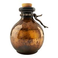 3D Rendering of a Magic Potion Bottle Transparent Background png