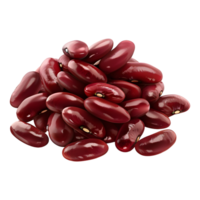 3d le rendu de une rouge des haricots transparent Contexte png