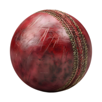 3d Rendern von ein Kricket Ball rot transparent Hintergrund png