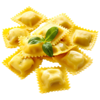 3d interpretazione di un' ravioli pasta trasparente sfondo png