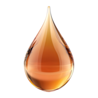 3D Rendering of a Liquid Drop on Transparent Background png