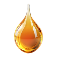 3D Rendering of a Liquid Drop on Transparent Background png