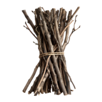 3D Rendering of a Wooden Sticks Stack on Transparent Background png