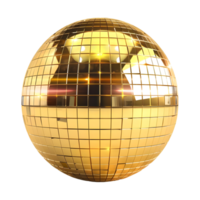 3D Rendering of a Disco Ball on Transparent Background png