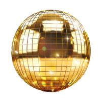 3D Rendering of a Disco Ball on Transparent Background png
