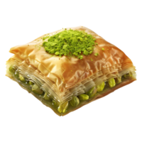 3D Rendering of a Turkish Ramadan Dessert Baklava Transparent Background png