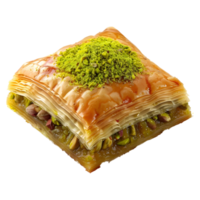 3D Rendering of a Turkish Ramadan Dessert Baklava Transparent Background png