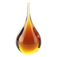 3D Rendering of a Liquid Drop on Transparent Background png