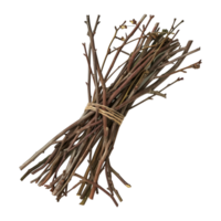 3D Rendering of a Wooden Sticks Stack on Transparent Background png