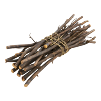 3D Rendering of a Wooden Sticks Stack on Transparent Background png