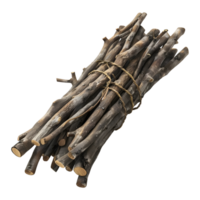 3D Rendering of a Wooden Sticks Stack on Transparent Background png