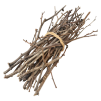 3D Rendering of a Wooden Sticks Stack on Transparent Background png