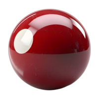 3D Rendering of a Snooker Ball Transparent Background png