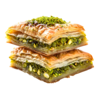 3D Rendering of a Turkish Ramadan Dessert Baklava Transparent Background png