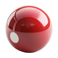 3d le rendu de une billard Balle transparent Contexte png