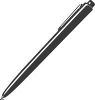 Silhouette pen personal stationery black color only vector