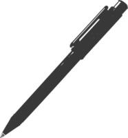 silueta bolígrafo personal papelería negro color solamente vector