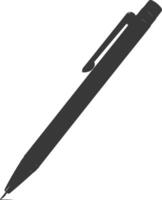 Silhouette pen personal stationery black color only vector