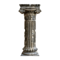 3d Renderização do uma grego pilar em transparente fundo png