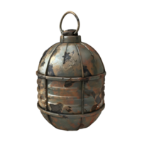 3D Rendering of a Hand Bomb Grenade on Transparent Background png