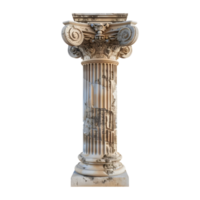 3d tolkning av en grekisk pelare på transparent bakgrund png