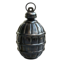 3D Rendering of a Hand Bomb Grenade on Transparent Background png