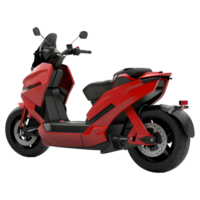 3D Rendering of a Electric Scooter on Transparent Background png