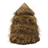 3D Rendering of a Hay Stack on Transparent Background png
