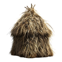 3D Rendering of a Hay Stack on Transparent Background png