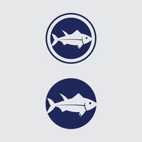 Fish and Fishing logo aquatic design animal illustration vector