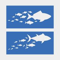 Fish abstract icon design logo template,Creative symbol of fishing club or online vector