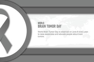 World Brain Tumor Day background. vector