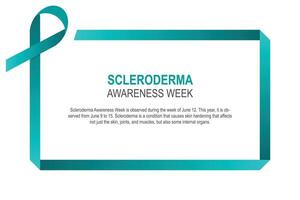 esclerodermia conciencia semana antecedentes. vector