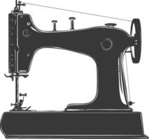 Silhouette sewing machine black color only vector